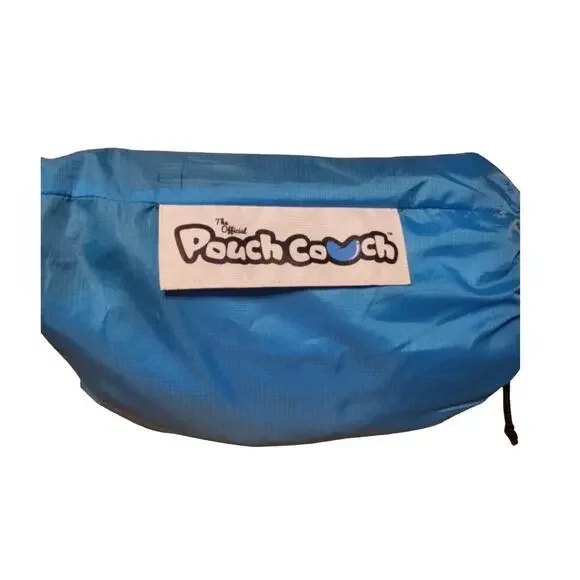 POUCH COUCH INFLATABLE SEATING CUSHION – BLUE – OUTDOOR/INDOOR – RIPSTOP FABRIC - Picture 2 of 6